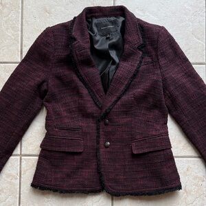 Women's Burgundy Blazer